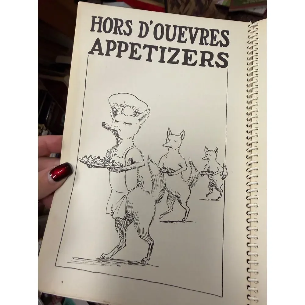 Vintage Gates Mills Ohio Cookbook‎ Spiral Bound How To Cook a Fox Cover Recipes